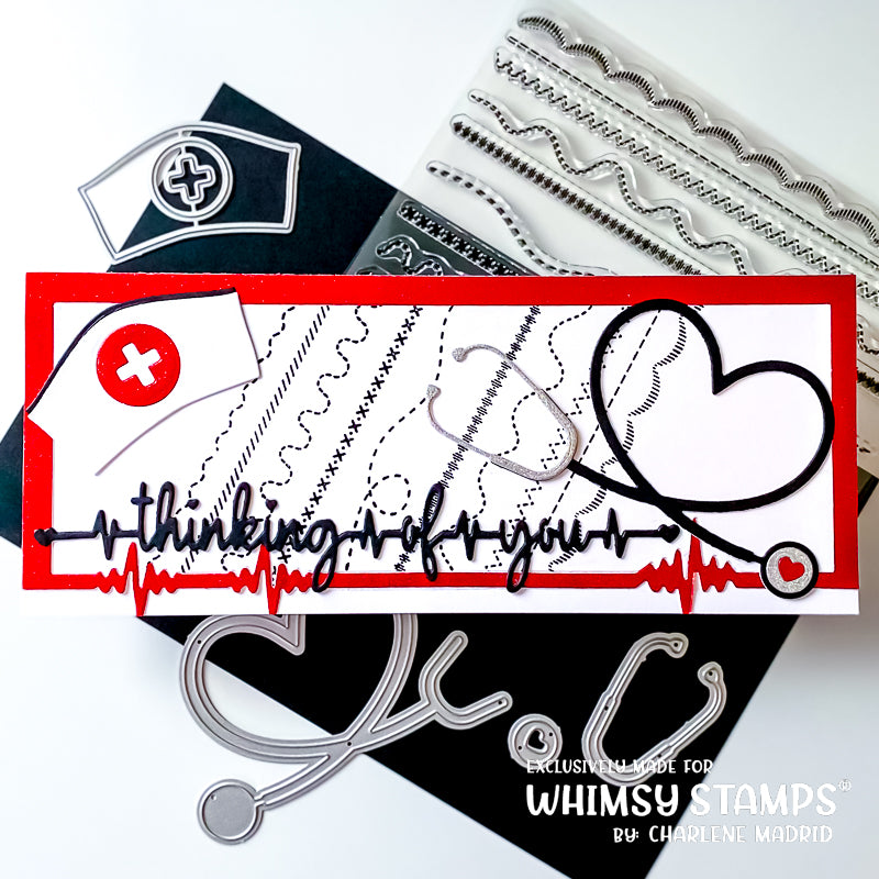 **NEW Stethoscope Die Set - Whimsy Stamps