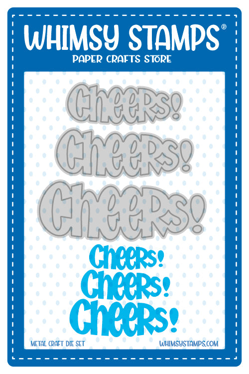 **NEW Cheers! Word Die Set - Whimsy Stamps