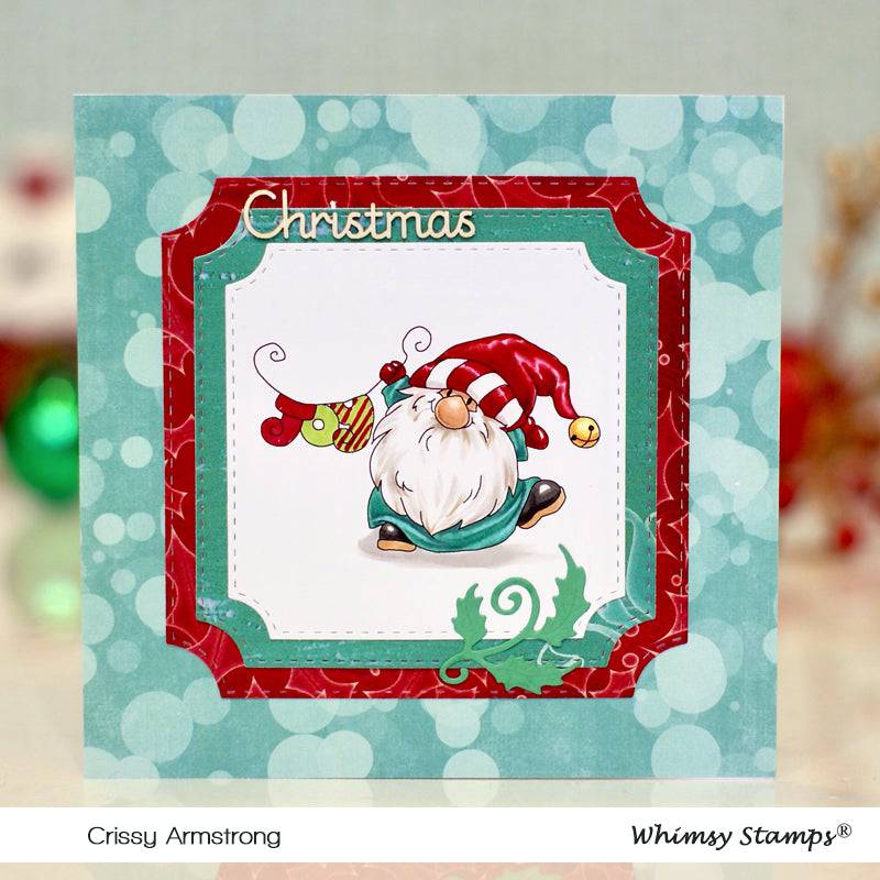 Gnome for Christmas Clear Stamps - Whimsy Stamps