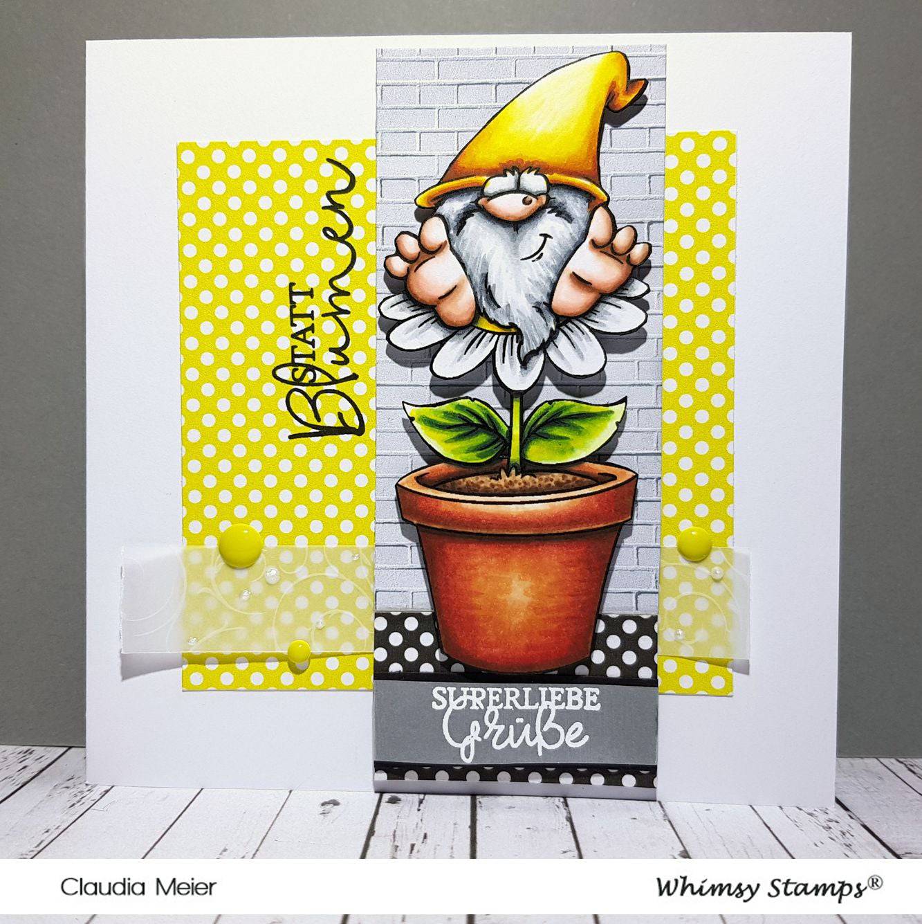 Spring Gnomes Set - Digital Stamp - Whimsy Stamps