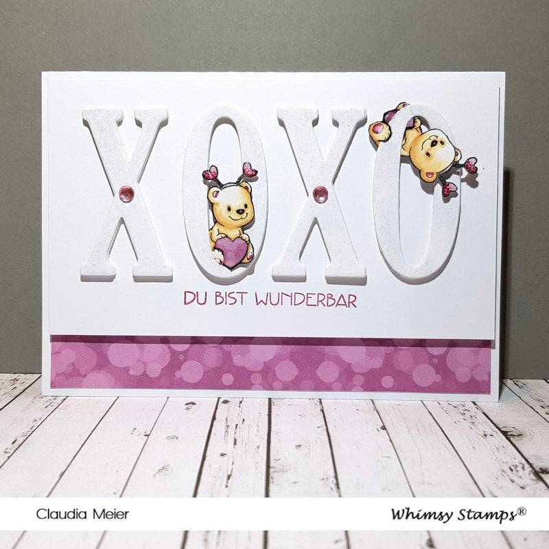 Teddy Bear Valentine - Digital Stamp - Whimsy Stamps