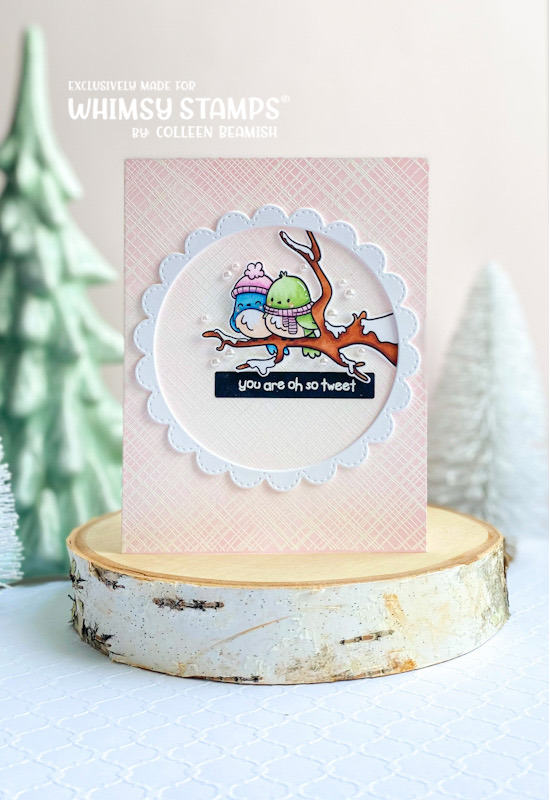 Messy Mesh Background Rubber Cling Stamp - Whimsy Stamps