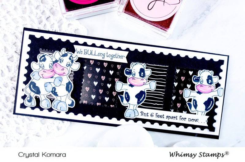 Cow Friends Clear Stamps - Whimsy Stamps