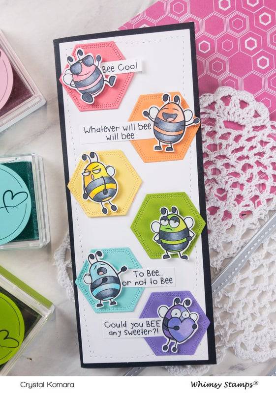 Bizzy Bees Clear Stamps - Whimsy Stamps