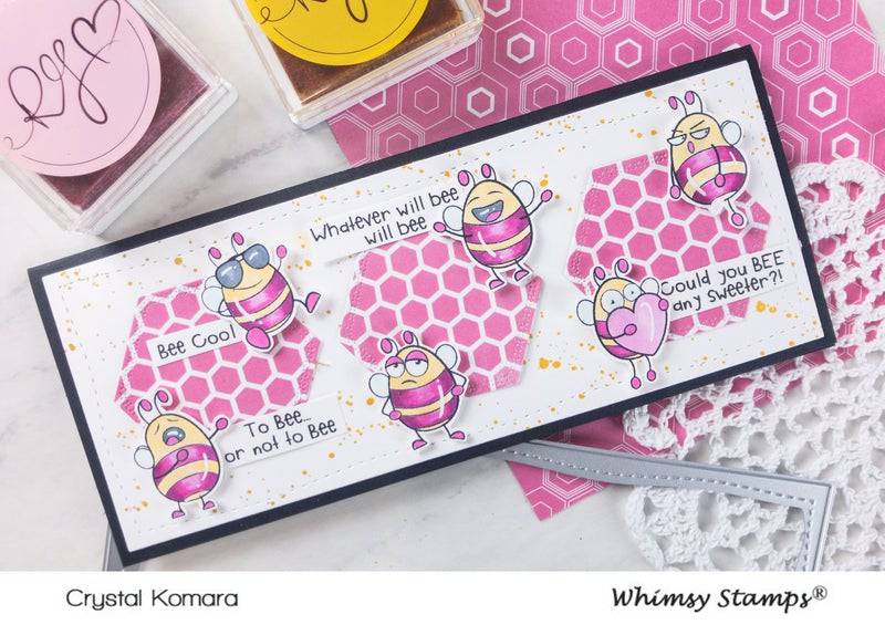 6x6 Paper Pack - Bizzy Bees - Whimsy Stamps