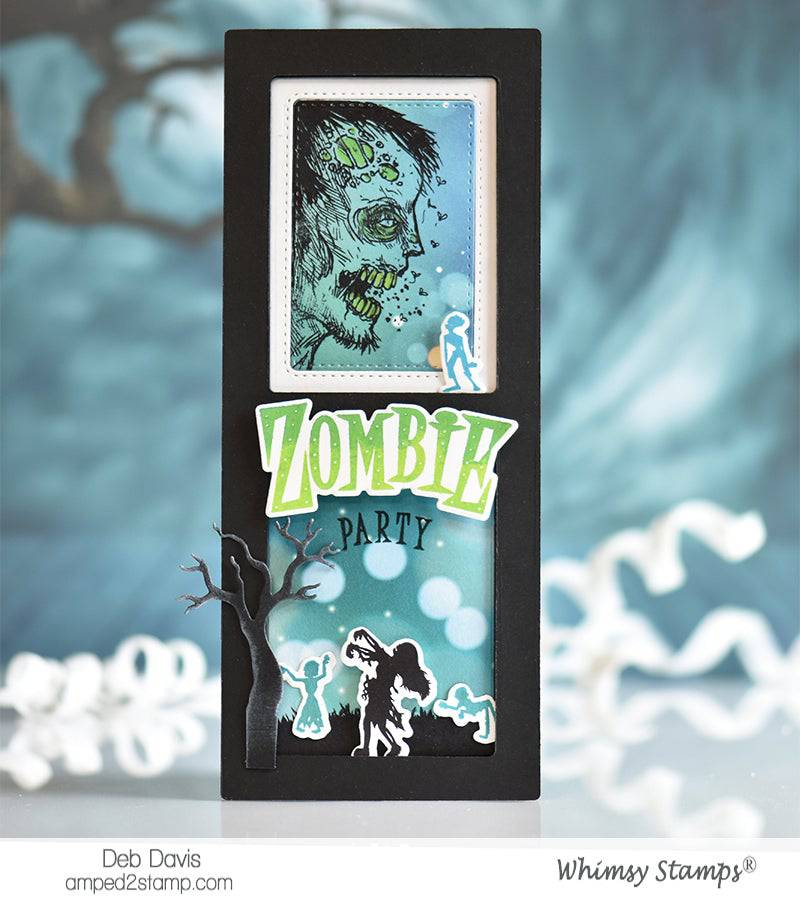 Zombie Party Clear Stamps - Whimsy Stamps