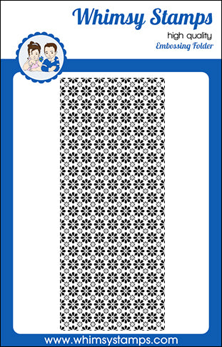 **NEW Slimline Embossing Folder - Daisies - Whimsy Stamps