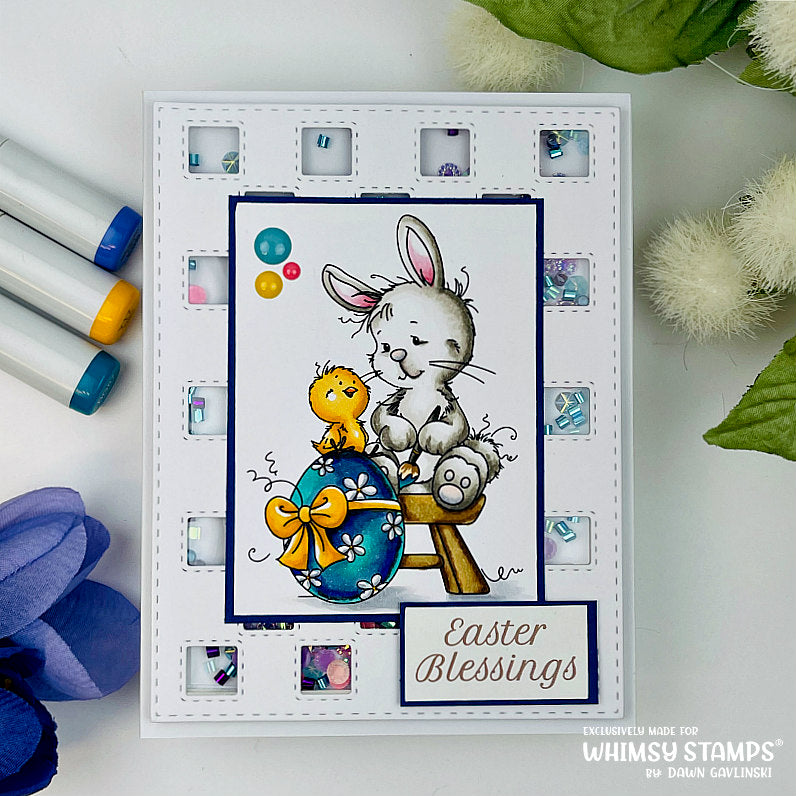 Easter Bunny - Digital Stamp - Whimsy Stamps