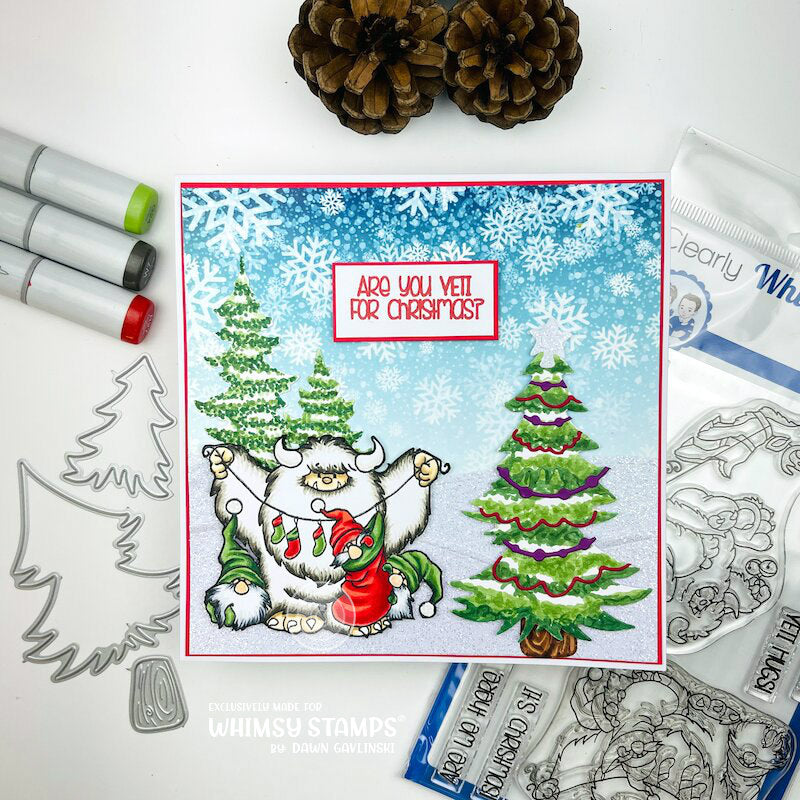 Yeti for Christmas Clear Stamps - Whimsy Stamps