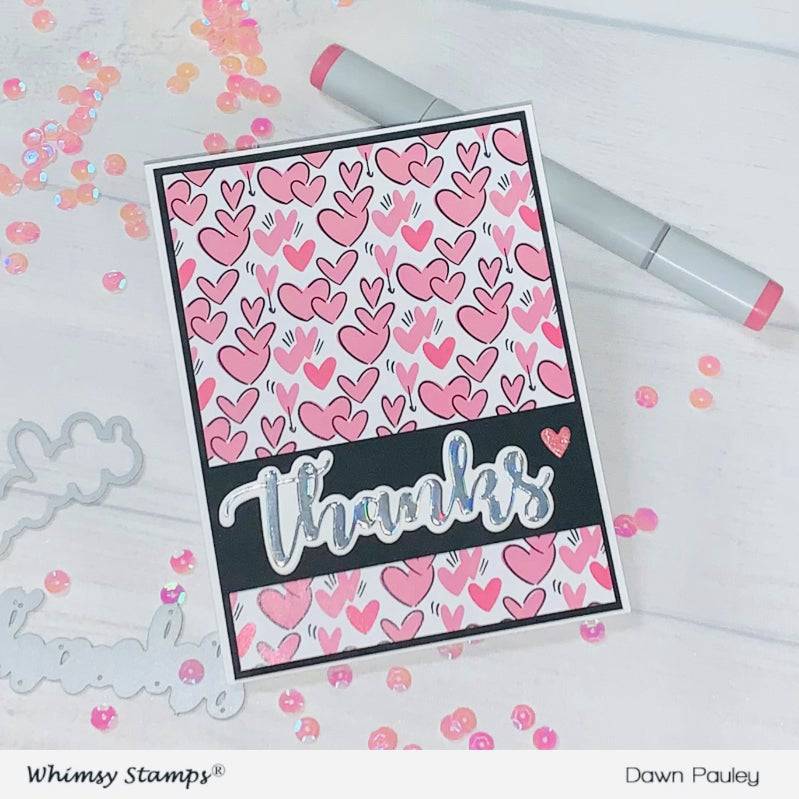 6x6 Paper Pack - Heart to Heart - Whimsy Stamps