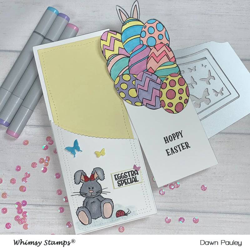 Slimline Scalloped Edge Pocket Die Set - Whimsy Stamps