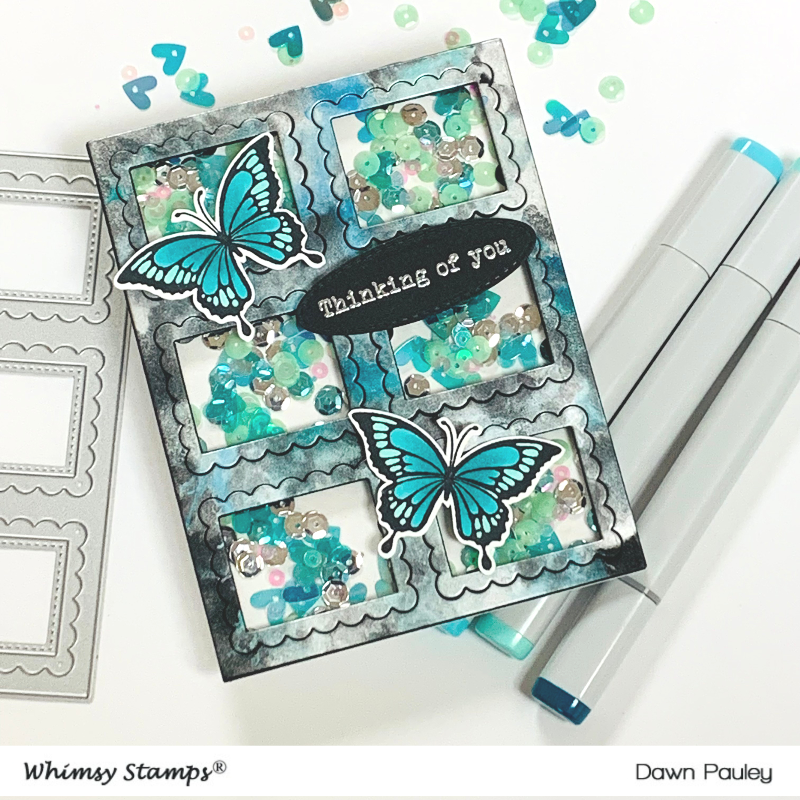 **NEW Scallop Six A2 Die - Whimsy Stamps