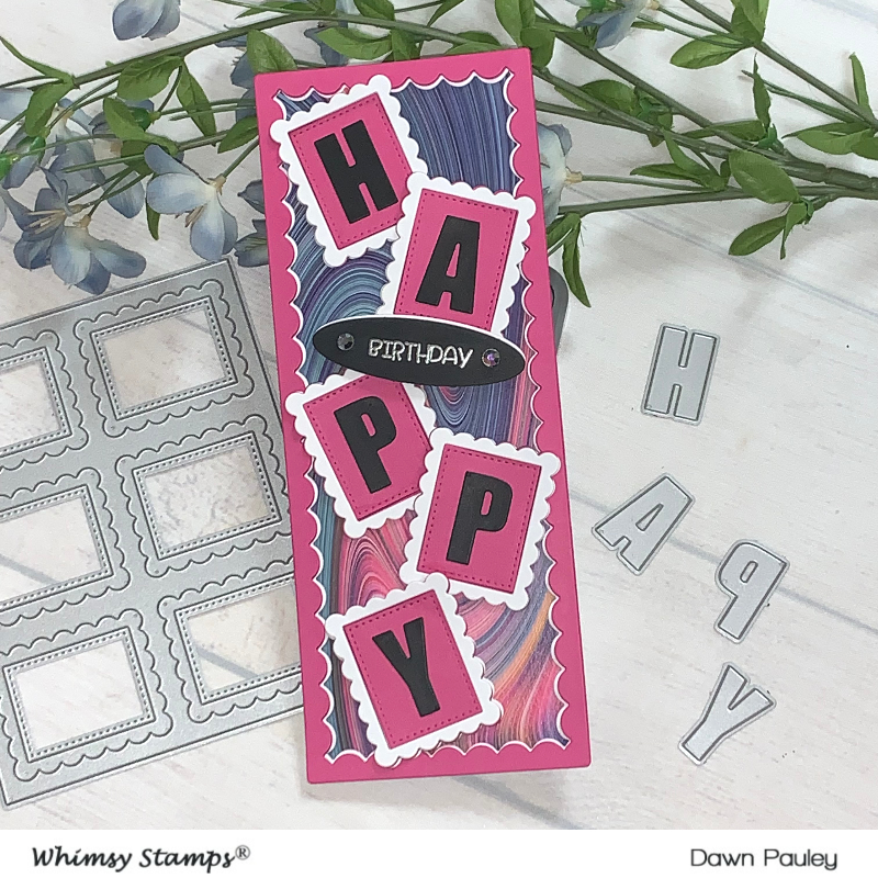 Scallop Six A2 Die - Whimsy Stamps