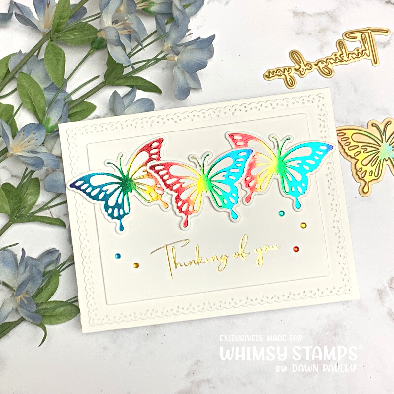 **NEW Sympathy Silhouette Hot Foil Plates - Whimsy Stamps