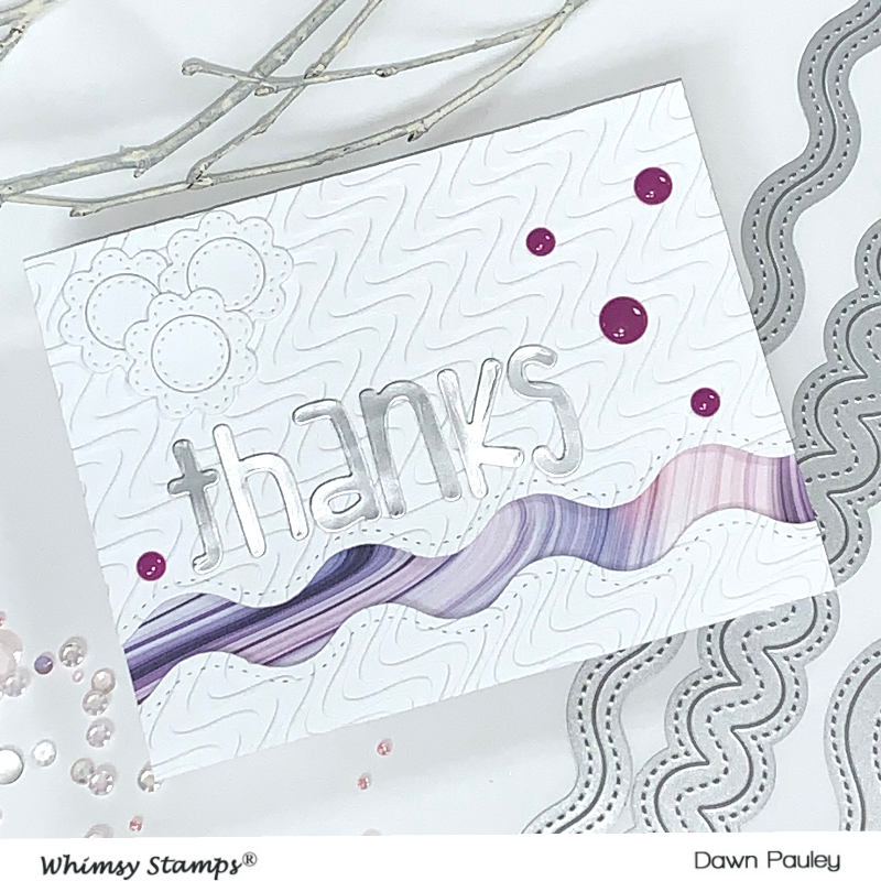 **NEW Slimline Wavy Edger Die Set - Whimsy Stamps