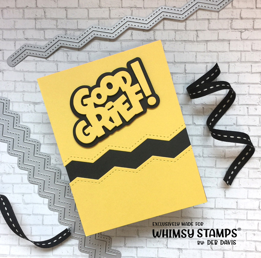 Slimline Zig Zag Edger Die Set - Whimsy Stamps