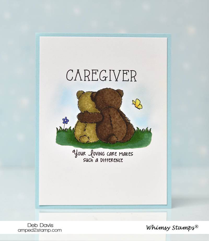 Caregiver Hugs Clear Stamps - Whimsy Stamps