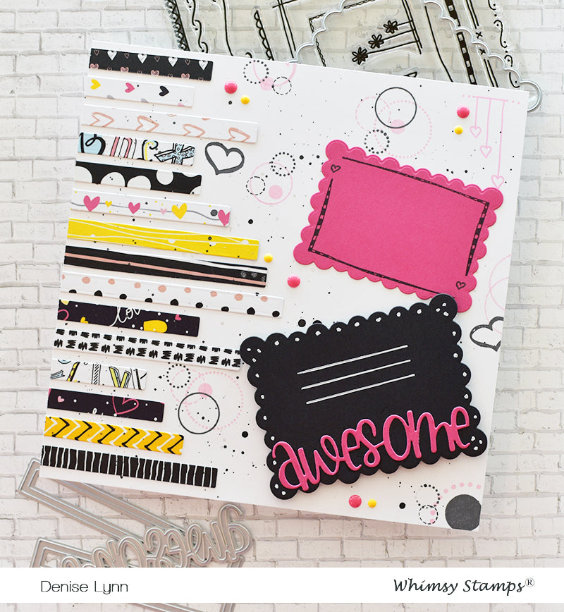 **NEW Awesome Large Word Die - Whimsy Stamps