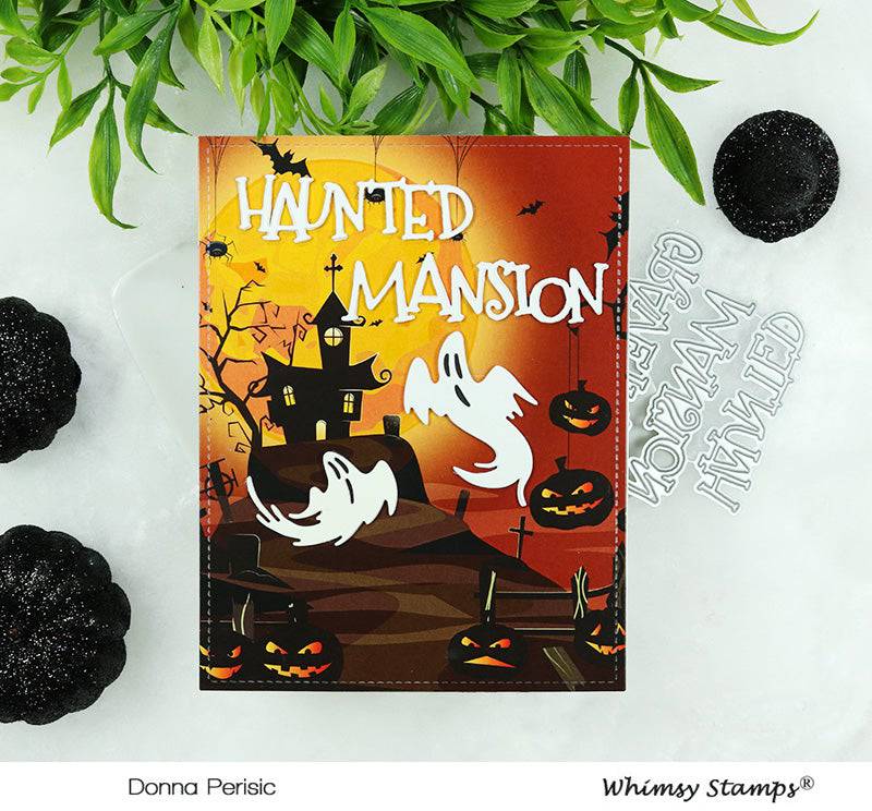 Haunted Word Die Set - Whimsy Stamps