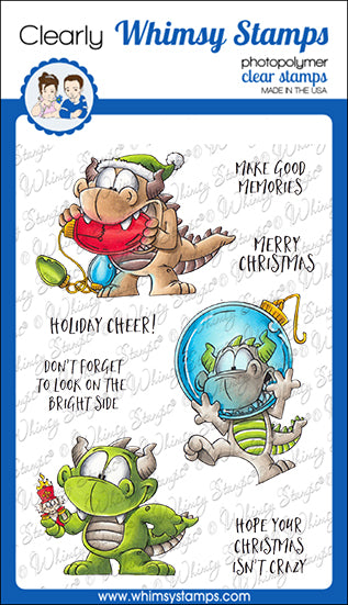 **NEW Dudley's Christmas Clear Stamps - Whimsy Stamps