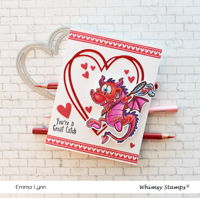 **NEW Flight of the Dragons Clear Stamps - Whimsy Stamps