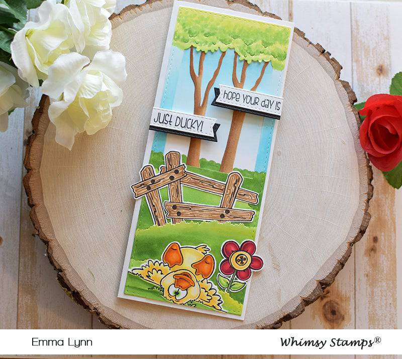 Slimline Meadow Die Set - Whimsy Stamps