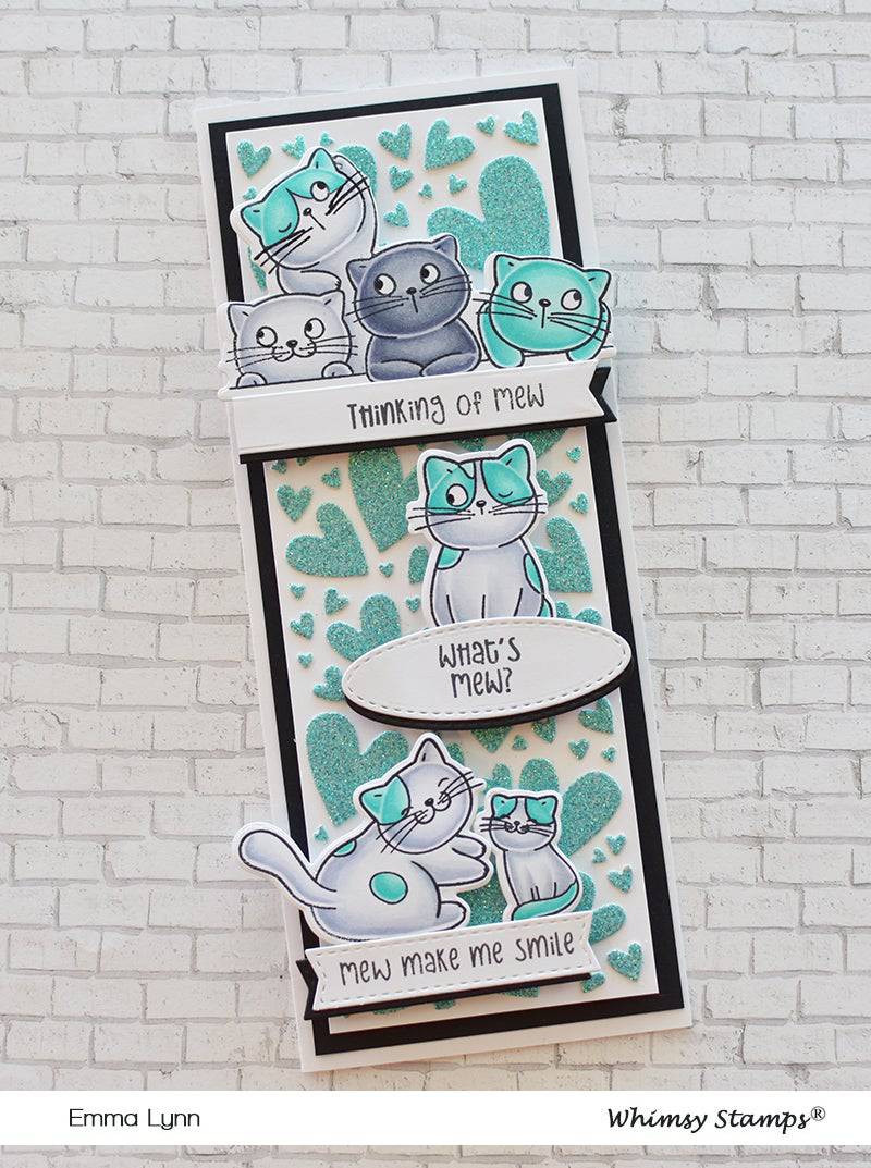 Thinking of Mew Clear Stamps - Whimsy Stamps