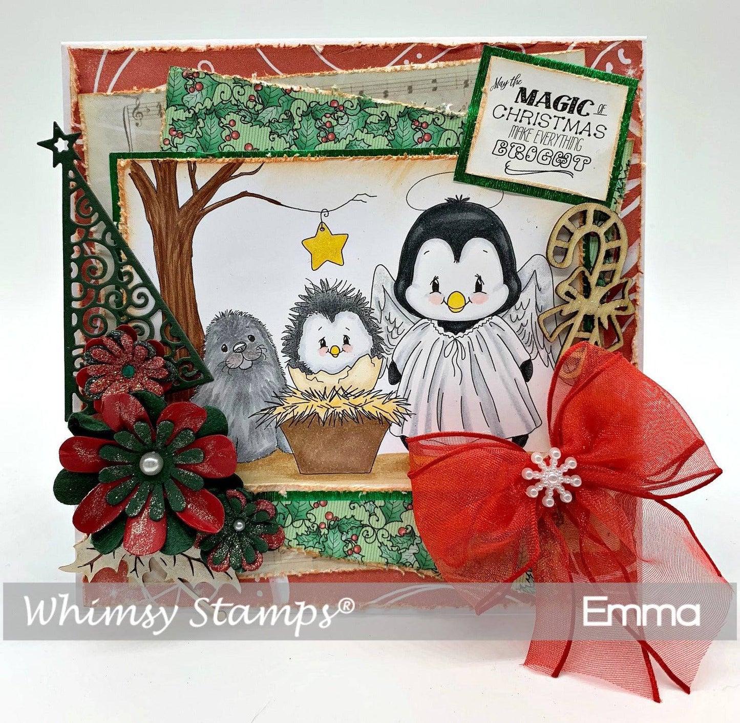 Penguin Nativity - Digital Stamp - Whimsy Stamps