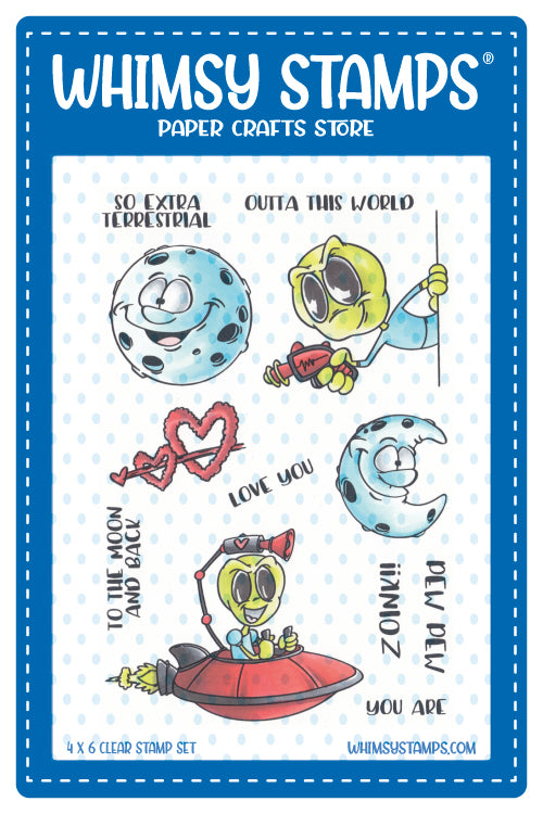 **NEW ExtraTerrestrial Clear Stamps - Whimsy Stamps