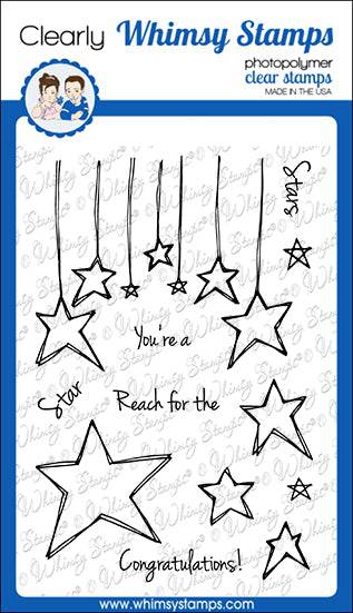 FaDoodle Stars Clear Stamps - Whimsy Stamps