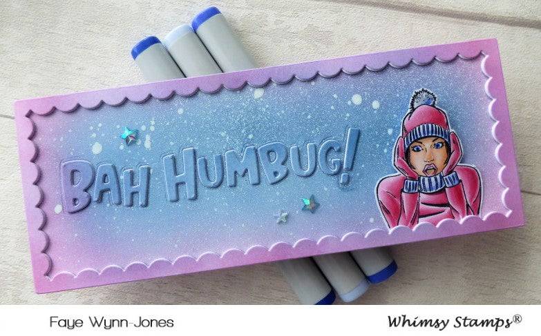 Bah Humbug! Word and Shadow Die Set - Whimsy Stamps