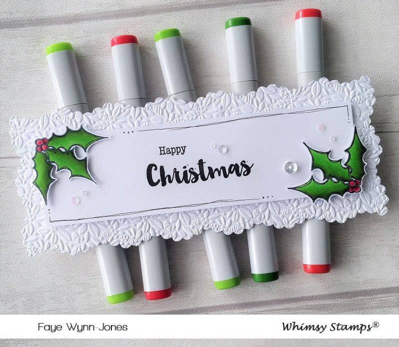 FaDoodle Holly Clear Stamps - Whimsy Stamps