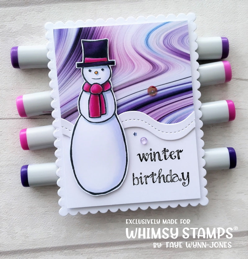 **NEW FaDoodle Snow Peeps Clear Stamps - Whimsy Stamps