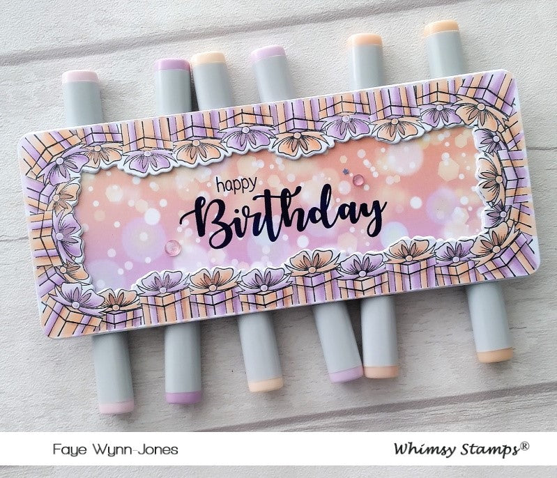 **NEW Slimline Paper Pack - Champagne - Whimsy Stamps