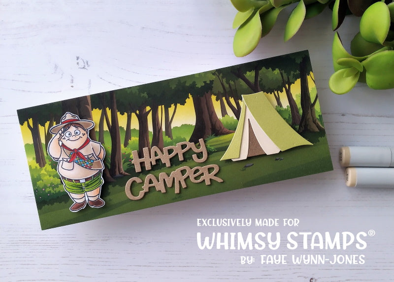 **NEW Happy Camper Die Set - Whimsy Stamps