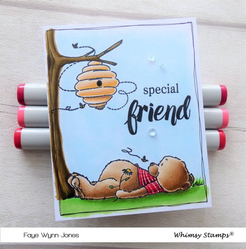 Hello Bear Clear Stamps - Whimsy Stamps