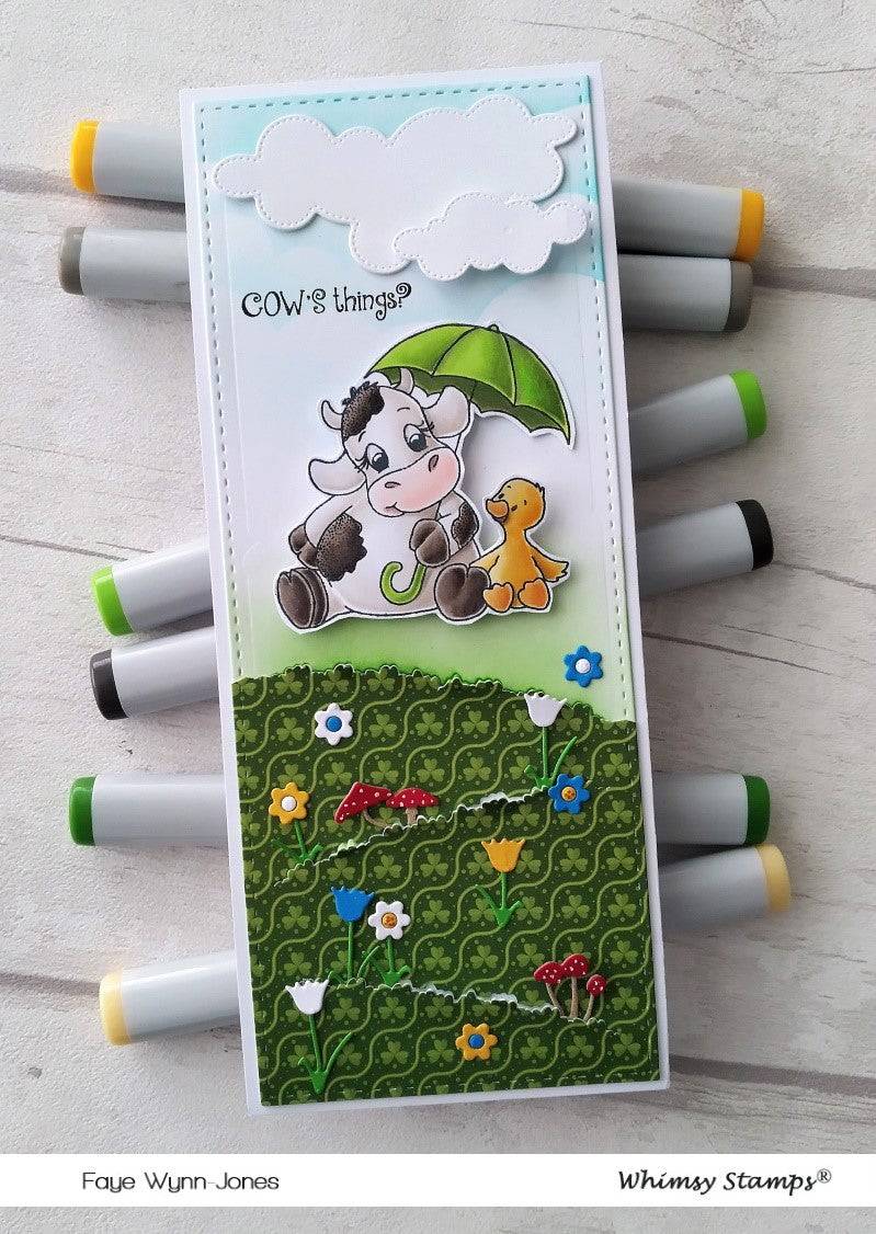 Slimline Meadow Die Set - Whimsy Stamps