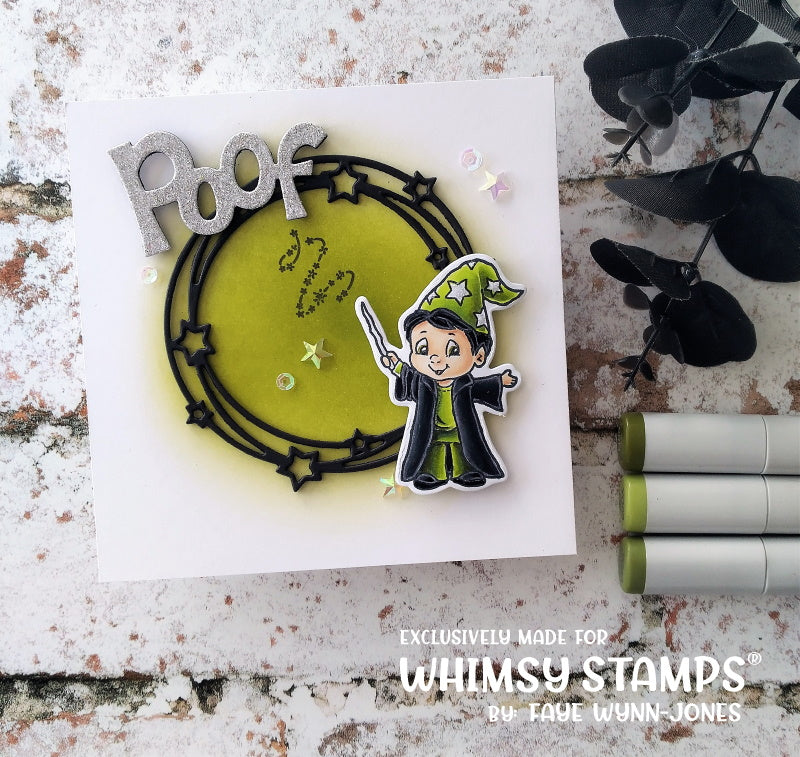 **NEW Wizard in Training Clear Stamps - Whimsy Stamps