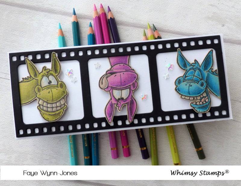 Wonky Donkey Clear Stamps - Whimsy Stamps