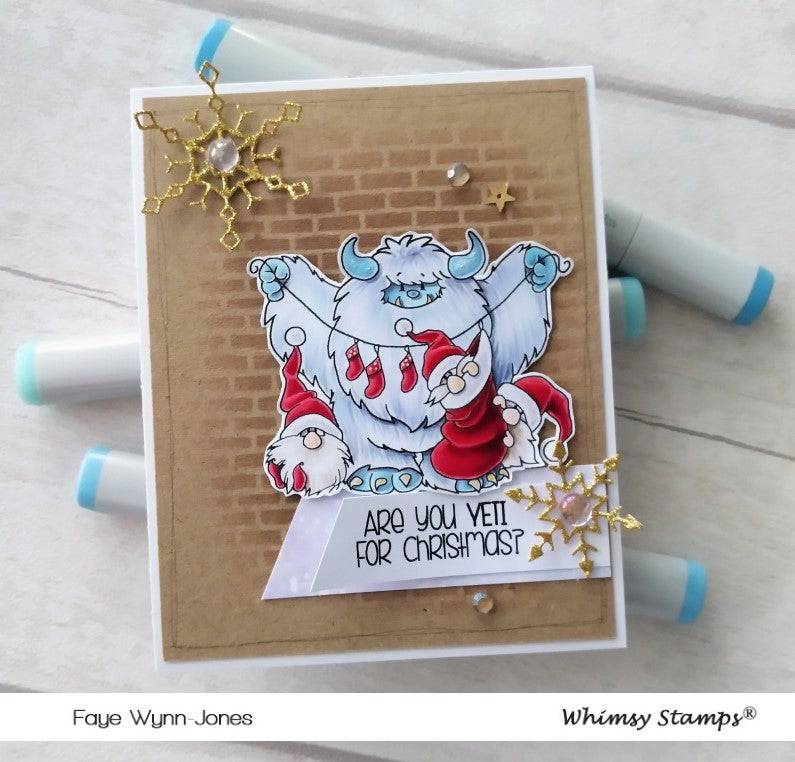 Yeti for Christmas Clear Stamps - Whimsy Stamps