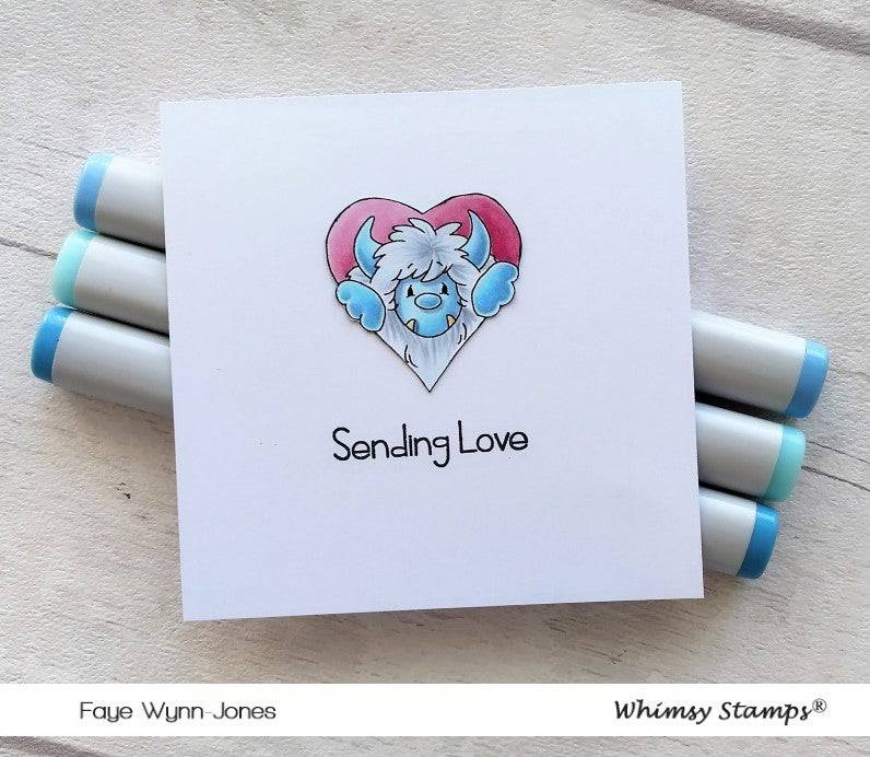 Yeti for Love Clear Stamps - Whimsy Stamps