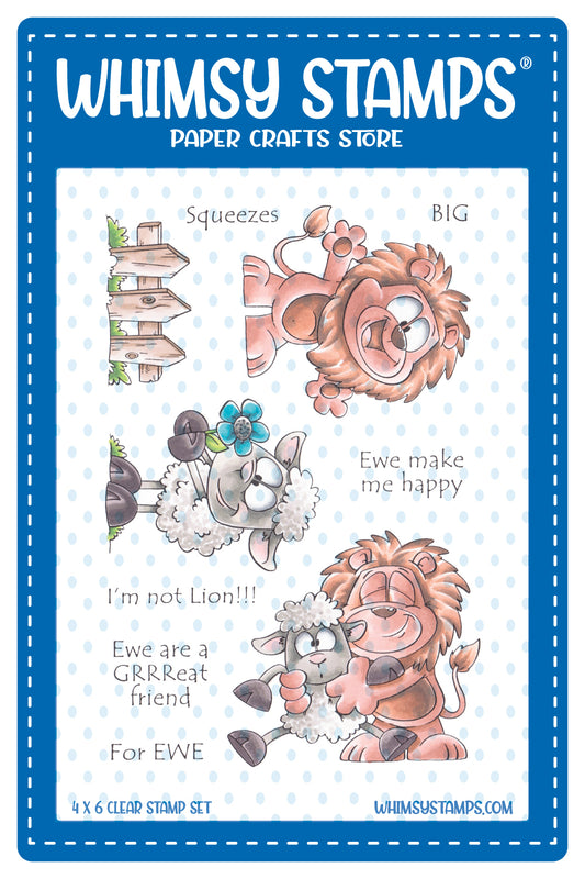 **NEW Friend Like Ewe Clear Stamps - Whimsy Stamps