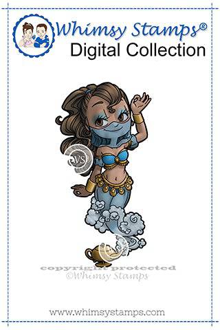 Genie Gwen - Digital Stamp - Whimsy Stamps