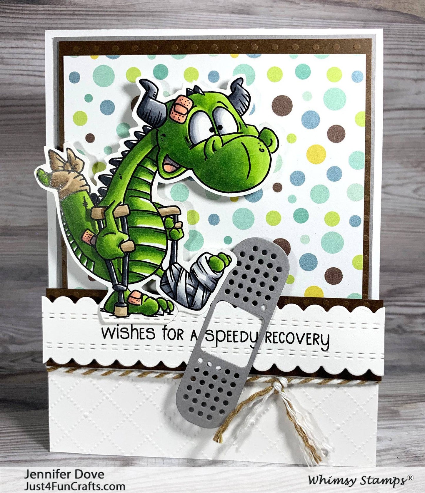 Get Well Dragons Clear Stamps - Whimsy Stamps