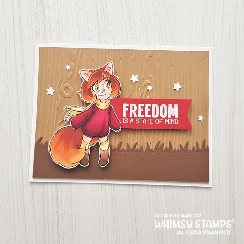 Foxy Tia - Digital Stamp - Whimsy Stamps