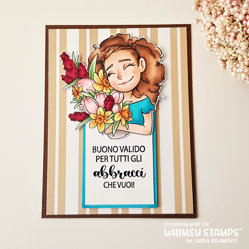 Bouquet Piper - Digital Stamp - Whimsy Stamps