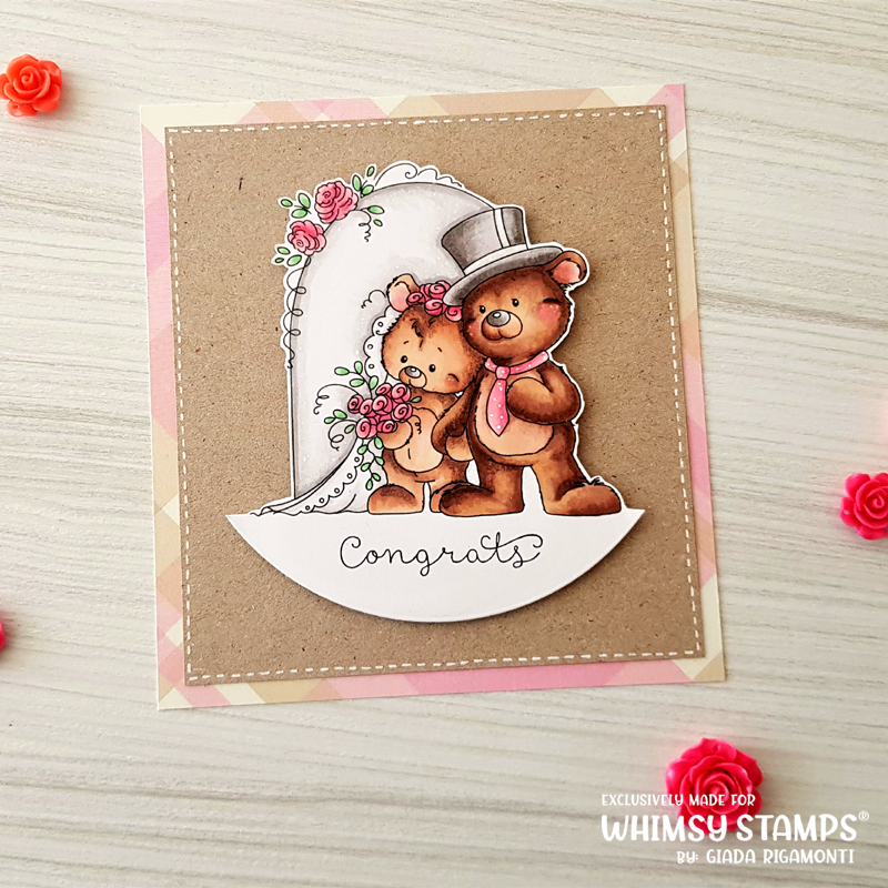 Mr. and Mrs. Teddy - Digital Stamp - Whimsy Stamps