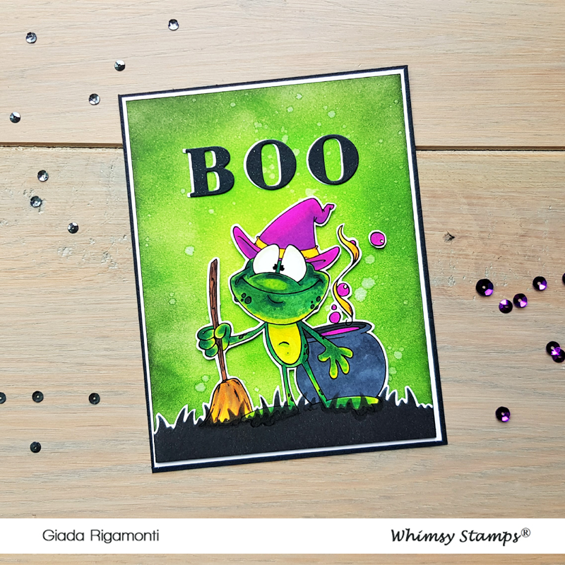 Witchy Toad - Digital Stamp - Whimsy Stamps