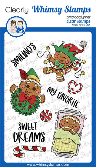 **NEW Gingerbread Dreams Clear Stamps - Whimsy Stamps