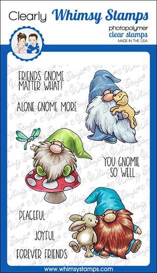 Gnome Friends Clear Stamps - Whimsy Stamps